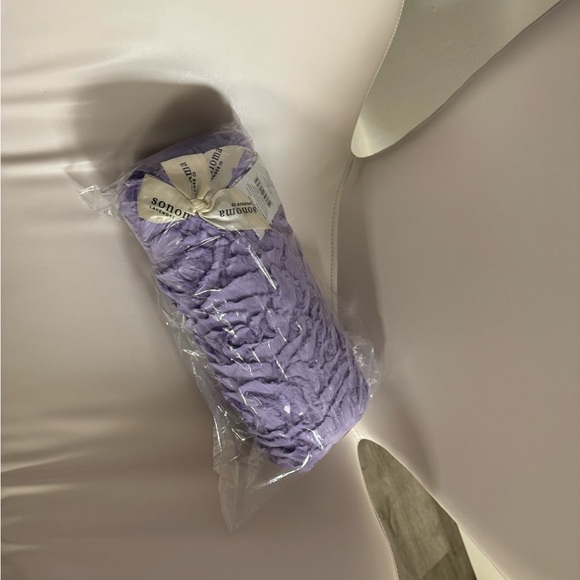 Sonoma Lavender Spa Bolster Roll in Bellflower Rose Purple Heatable NEW - Picture 5 of 16